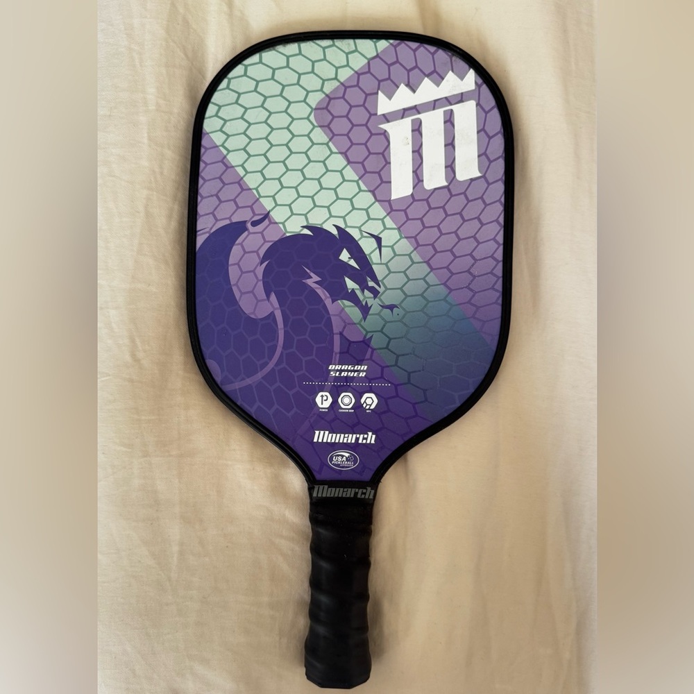 Monarch Purple and Green Pickleball Paddle